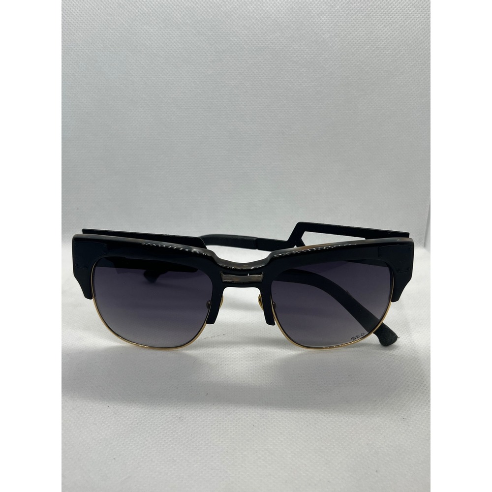 Coco and Breezy Evolution 101 Sunglasses Geometric Cut Out Tortoise Gold‎ Black